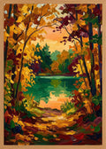 Poster in oak frame