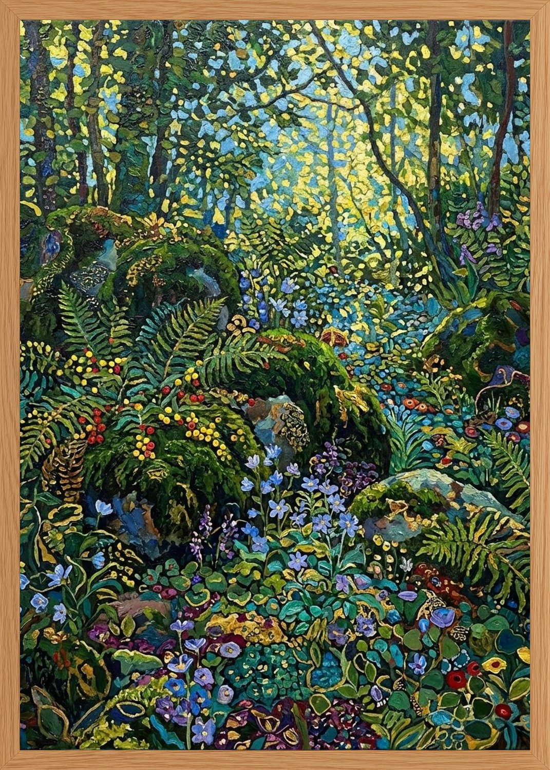 Poster in oak frame