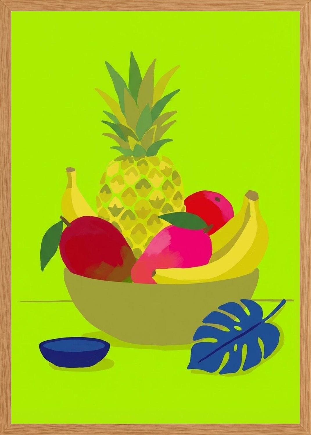 Poster in oak frame