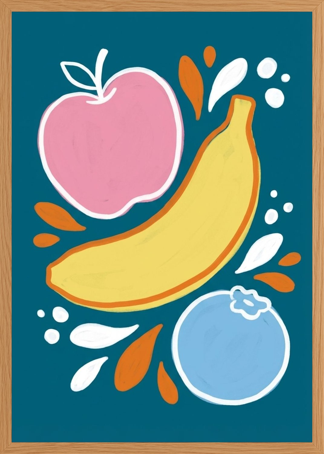 Poster in oak frame