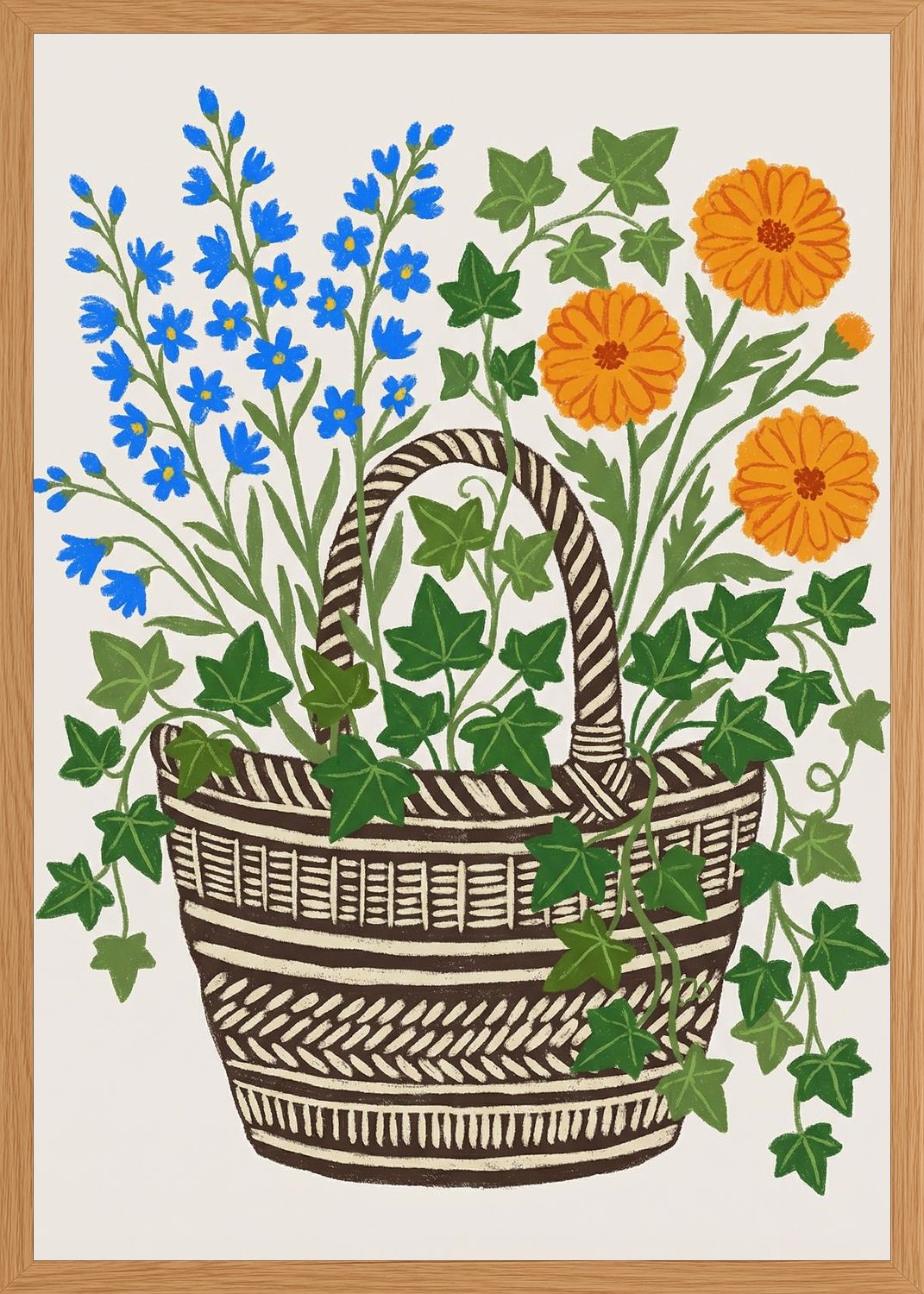 Poster in oak frame