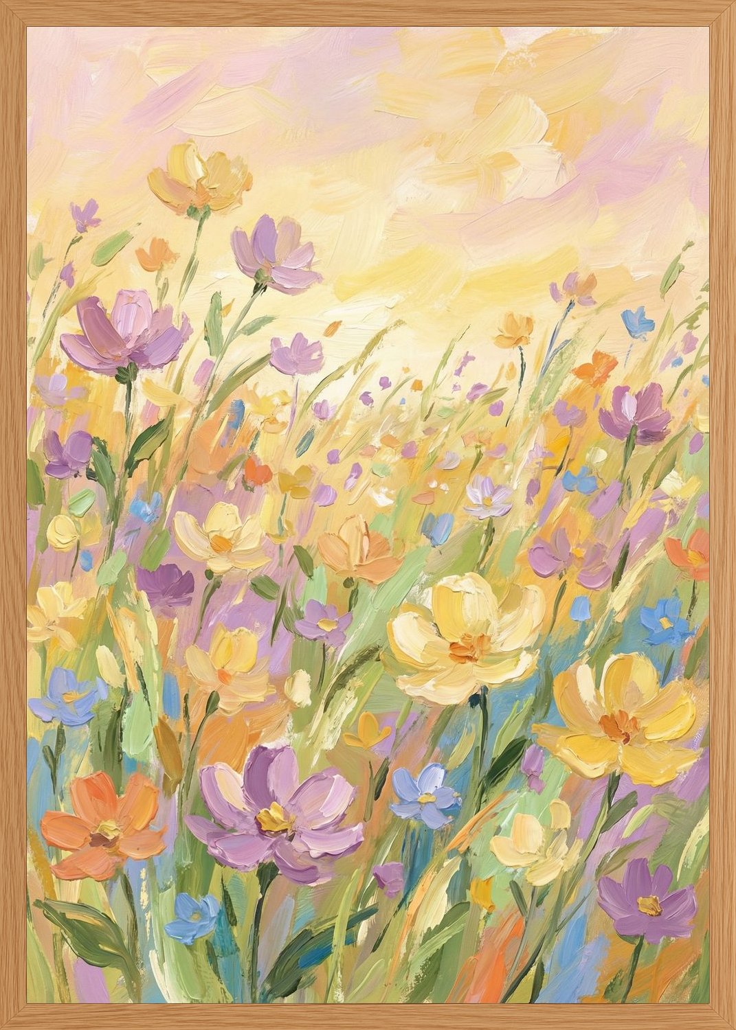 Poster in oak frame