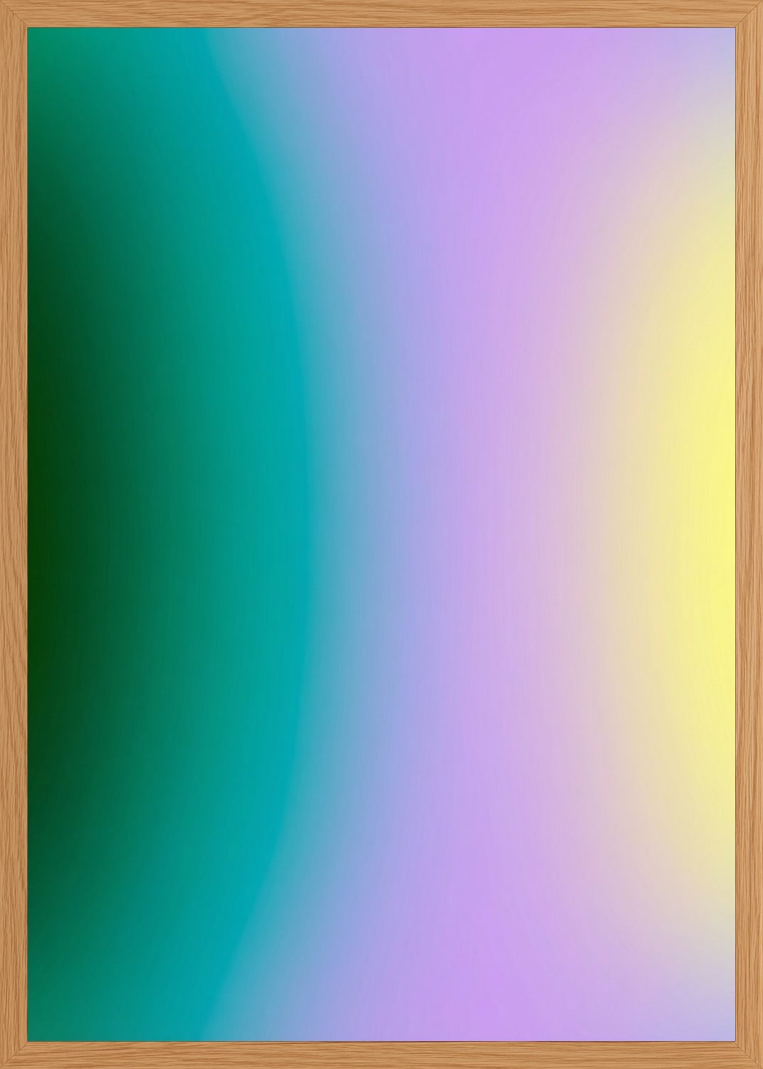 Poster in oak frame