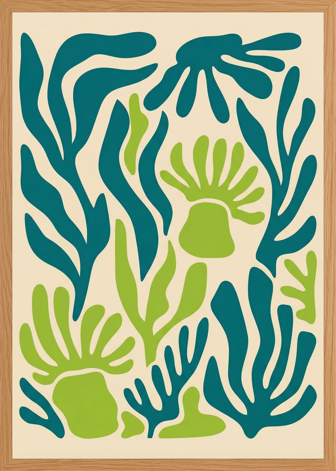 Poster in oak frame