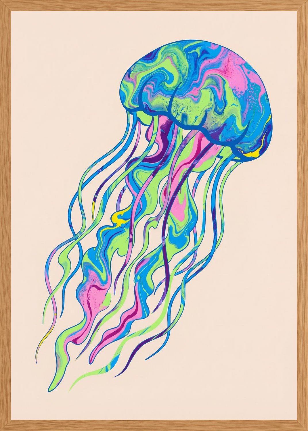 Poster in oak frame