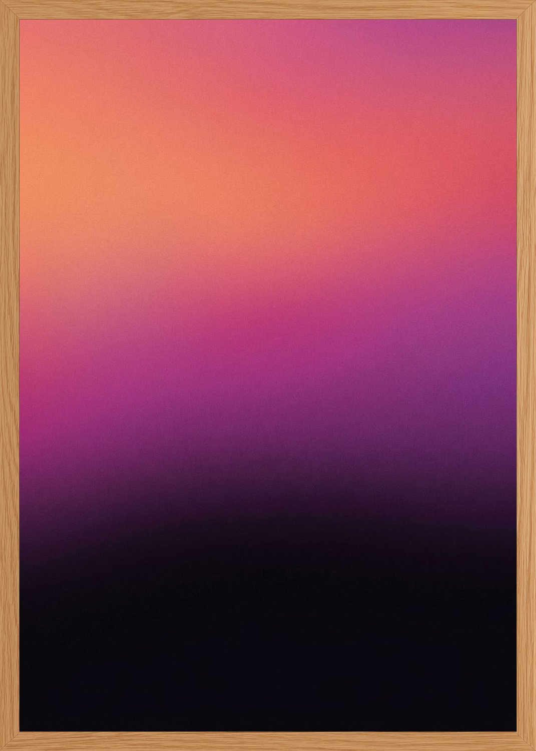 Poster in oak frame