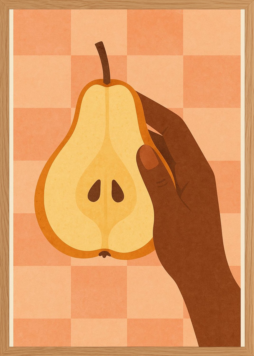 Poster in oak frame