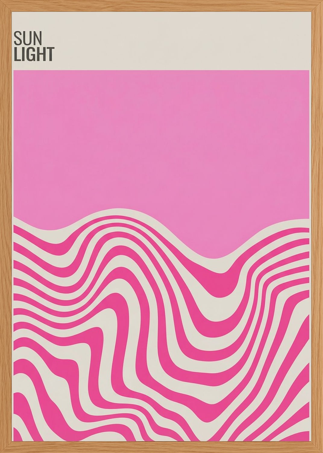 Poster in oak frame
