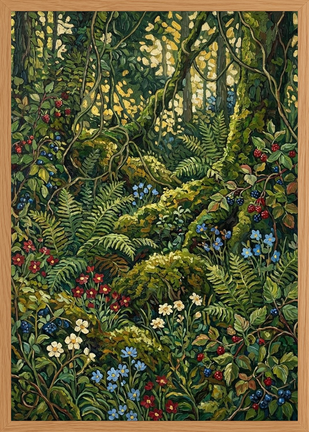 Poster in oak frame