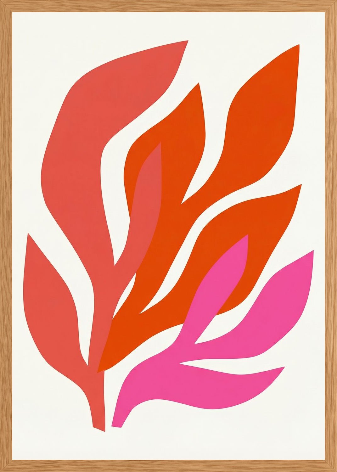 Poster in oak frame