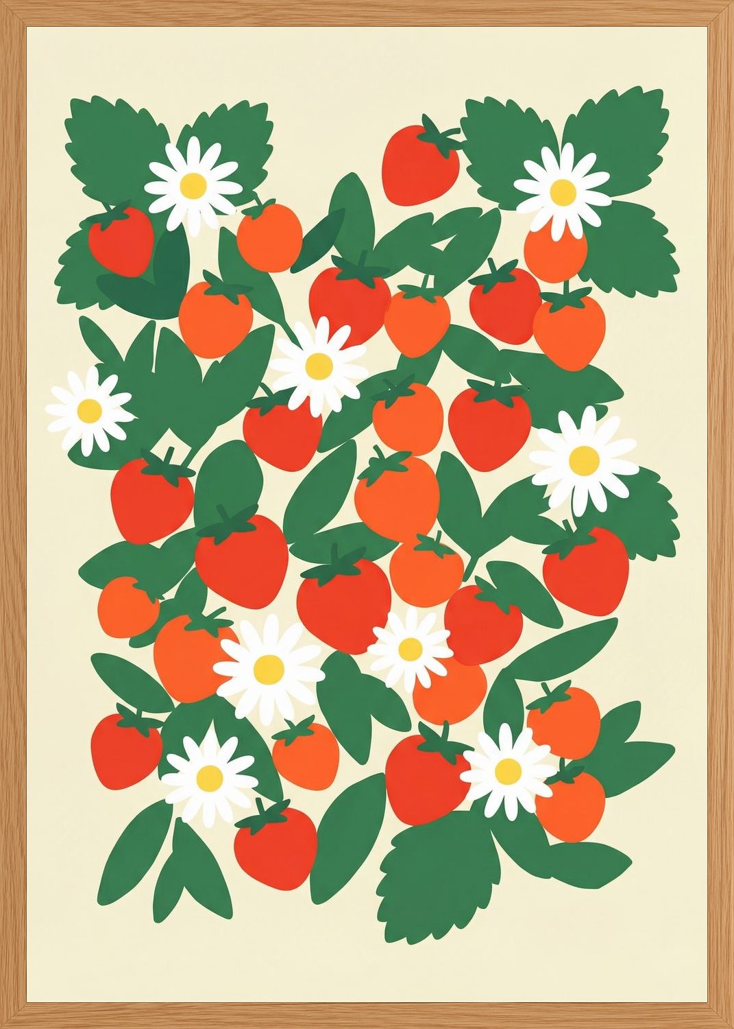 Poster in oak frame