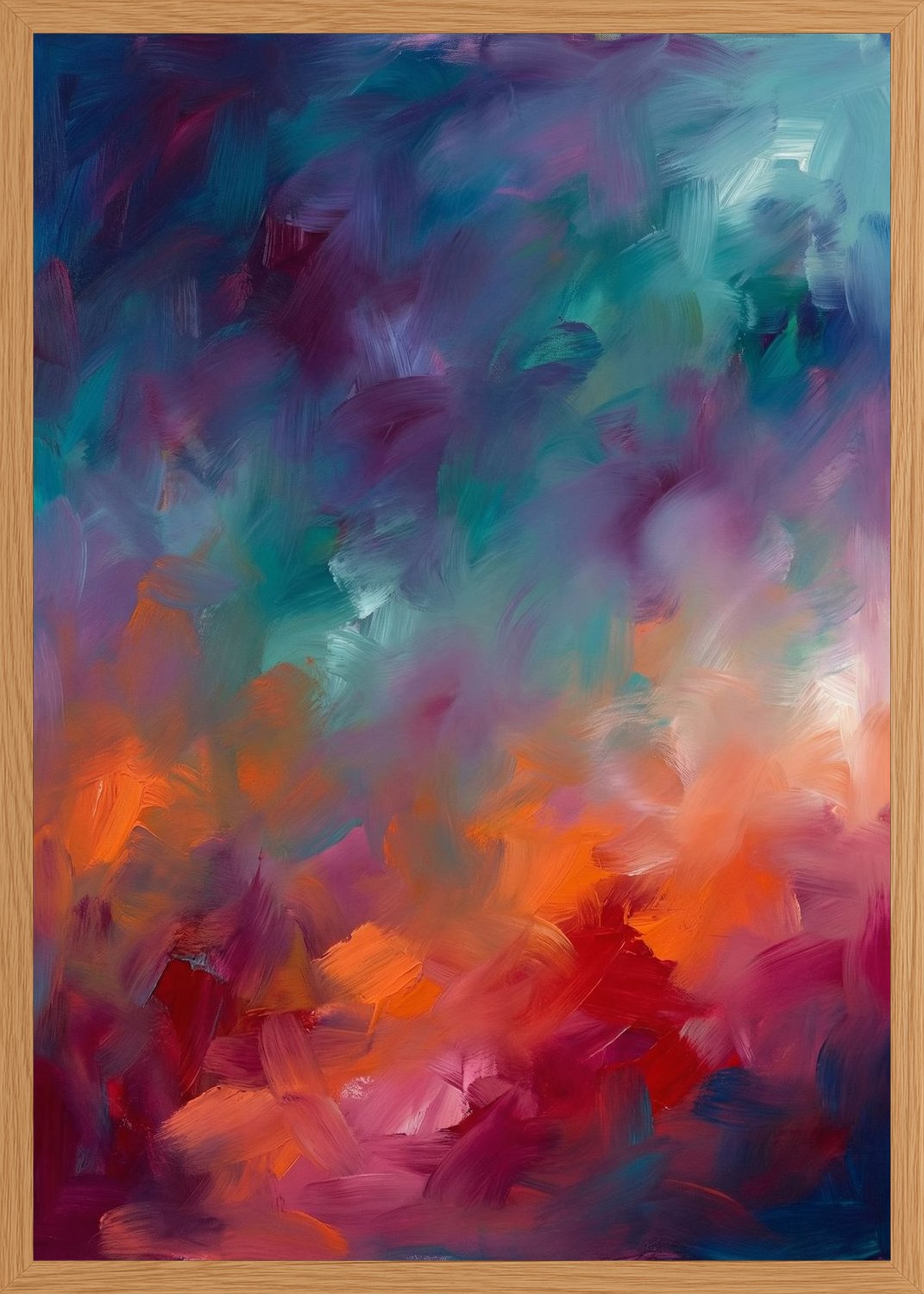 Poster in oak frame