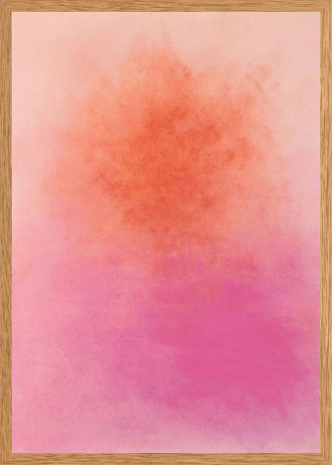 Poster in oak frame