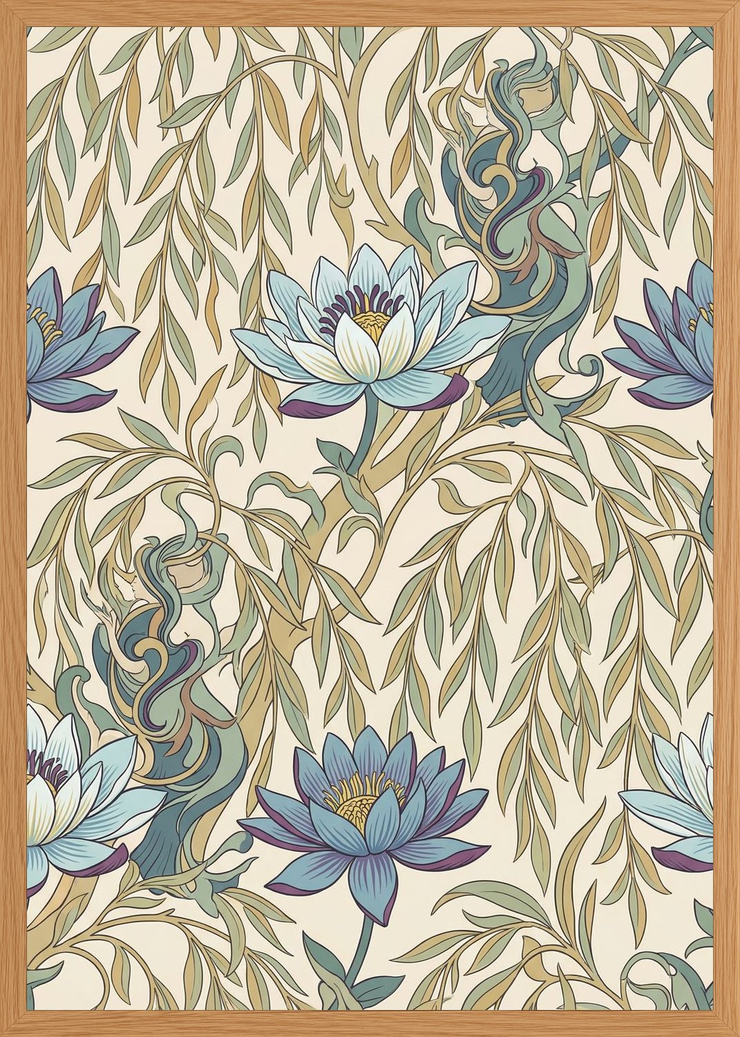 Poster in oak frame