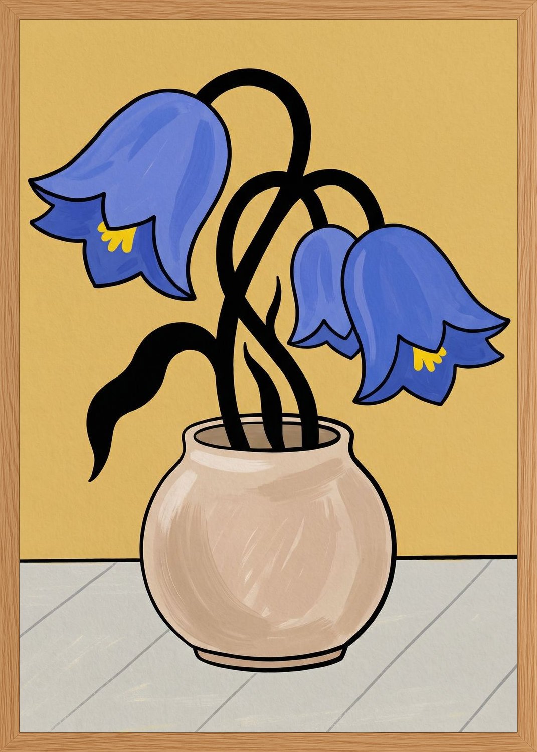 Poster in oak frame