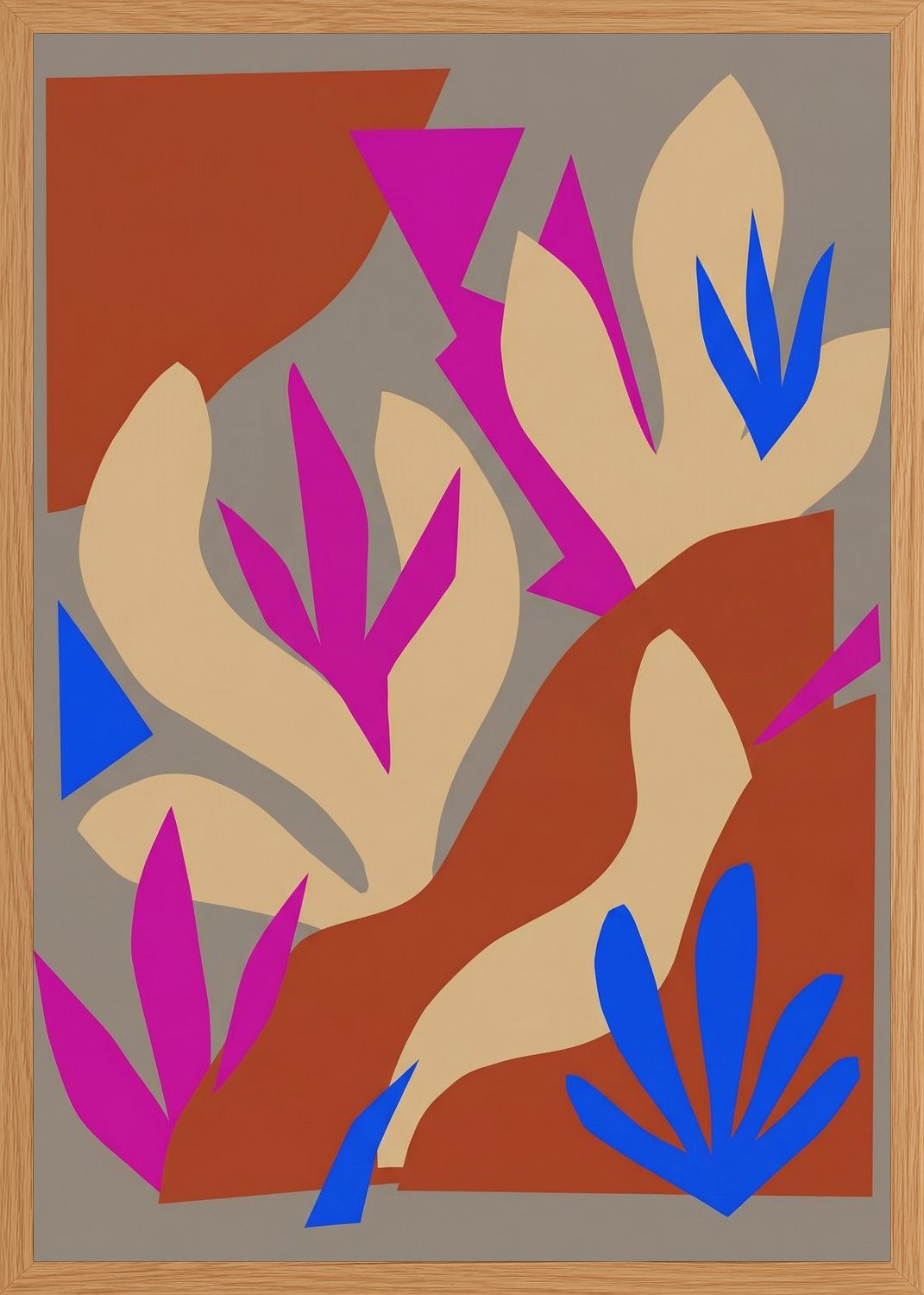 Poster in oak frame