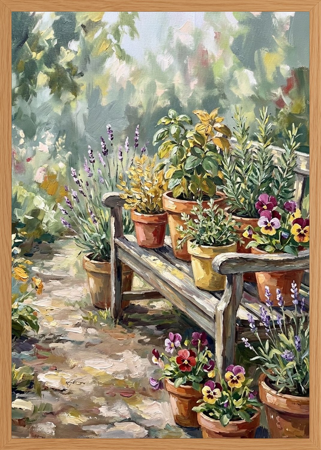 Poster in oak frame