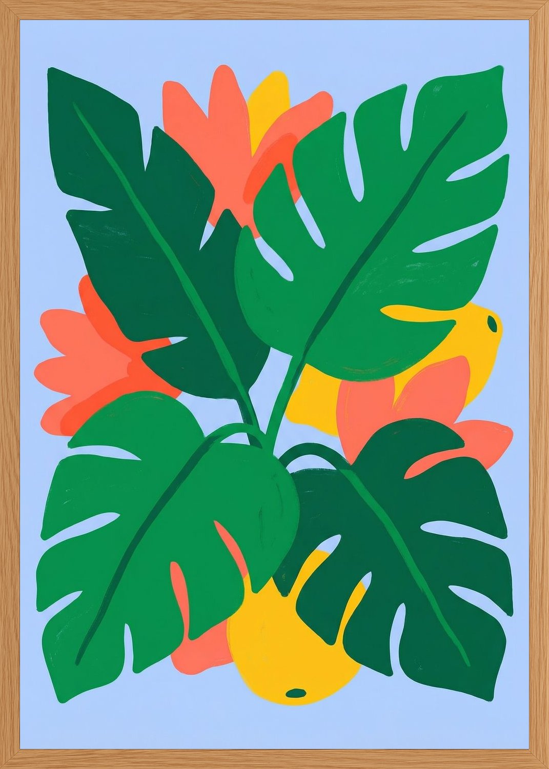 Poster in oak frame