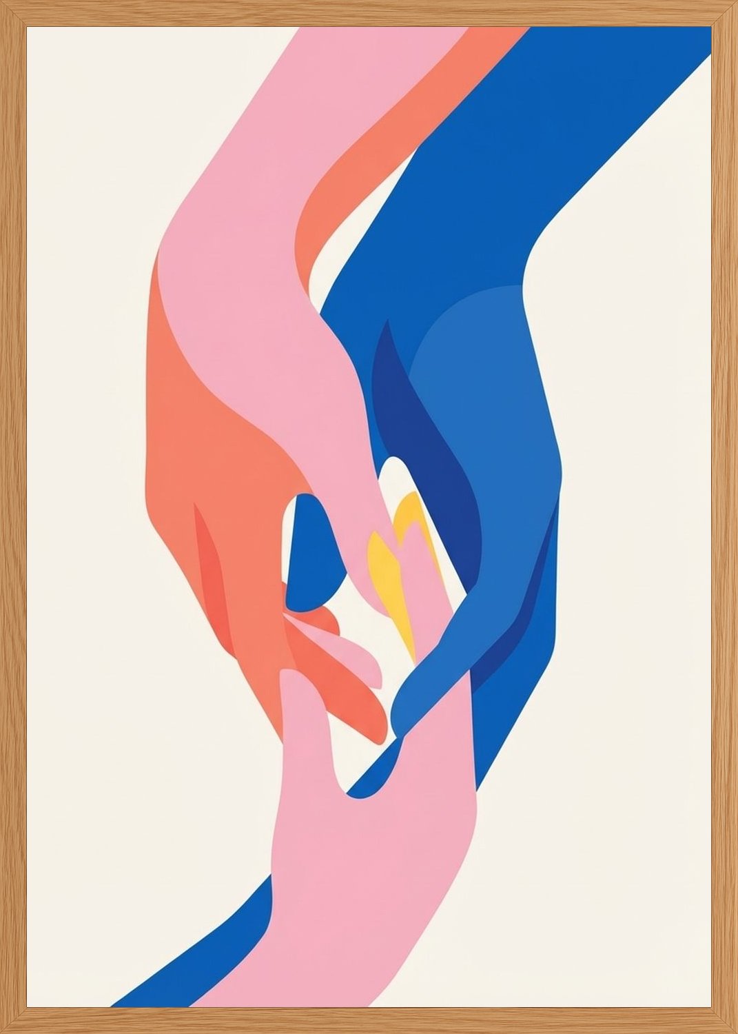 Poster in oak frame