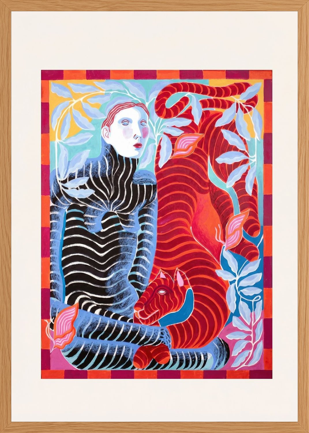 Poster in oak frame