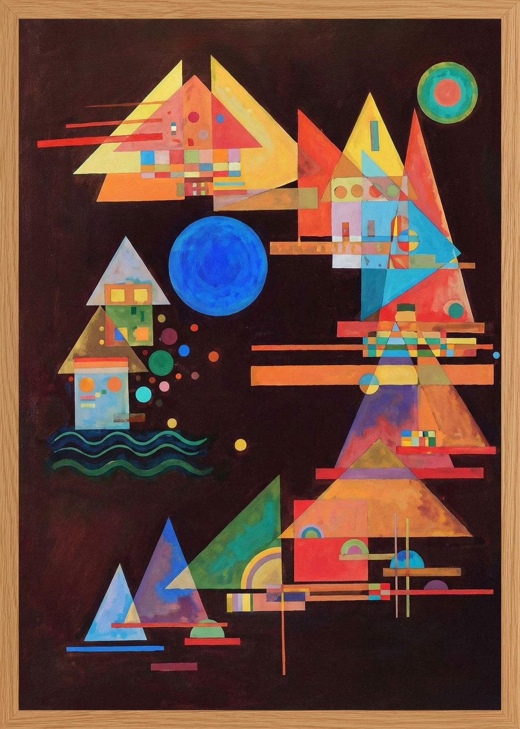 Poster in oak frame