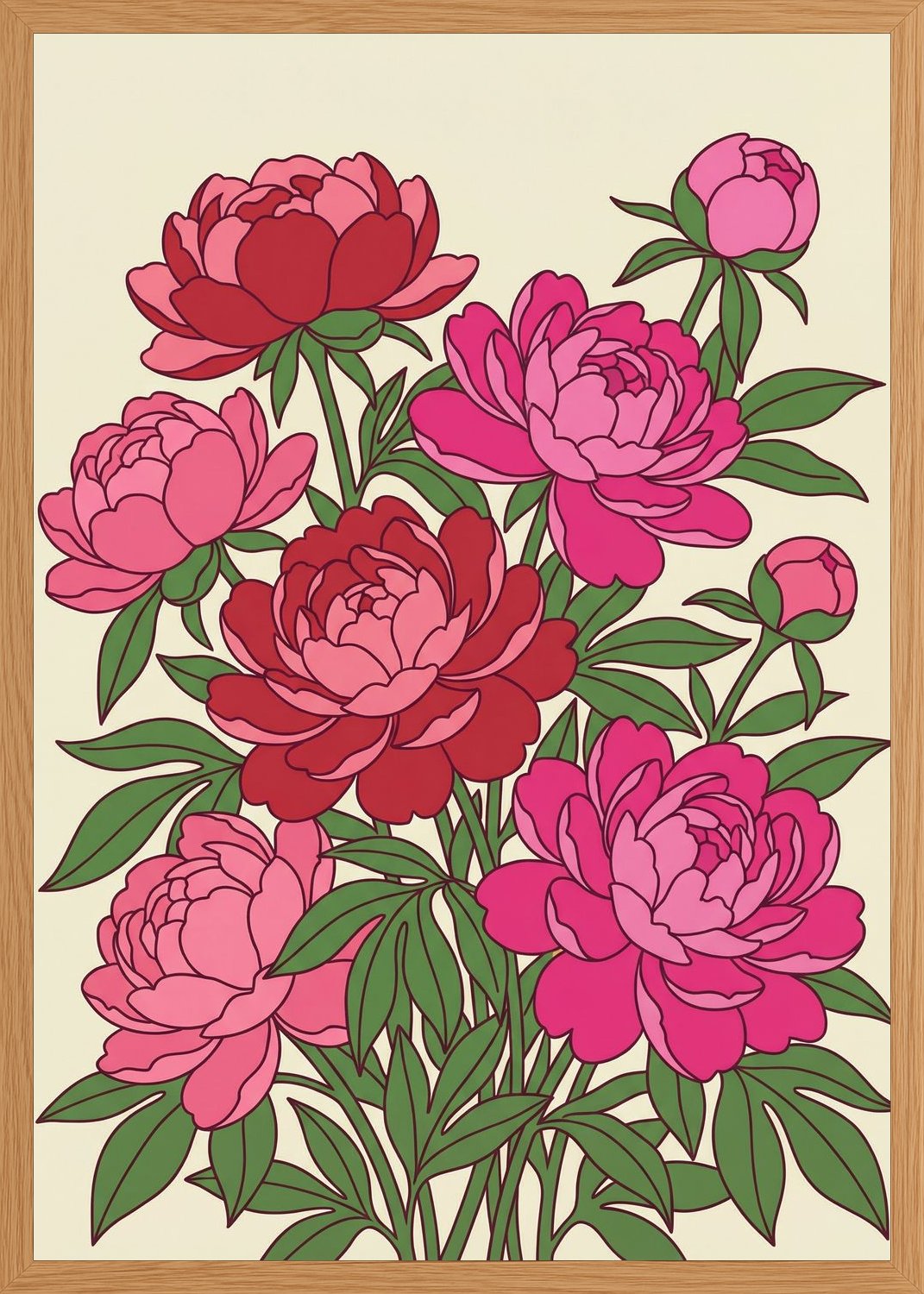 Poster in oak frame
