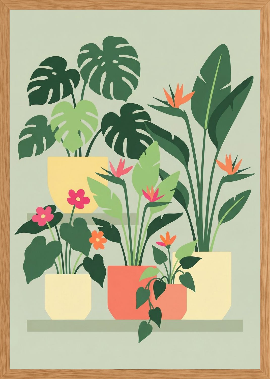 Poster in oak frame
