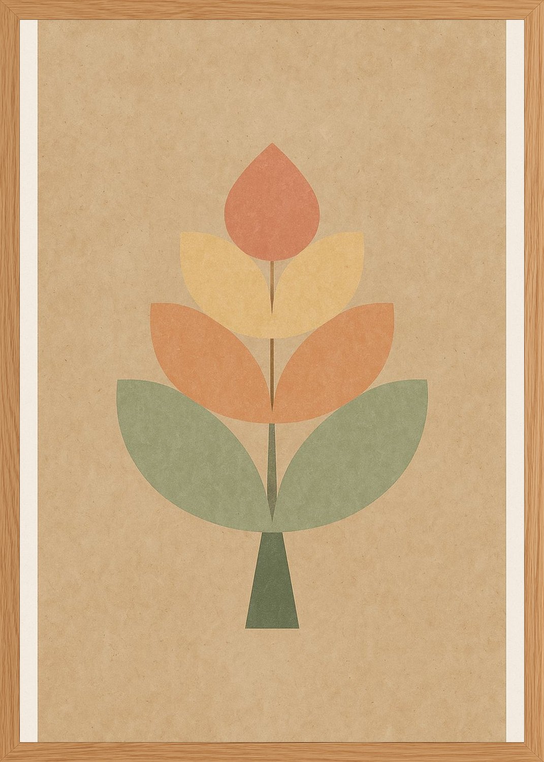 Poster in oak frame
