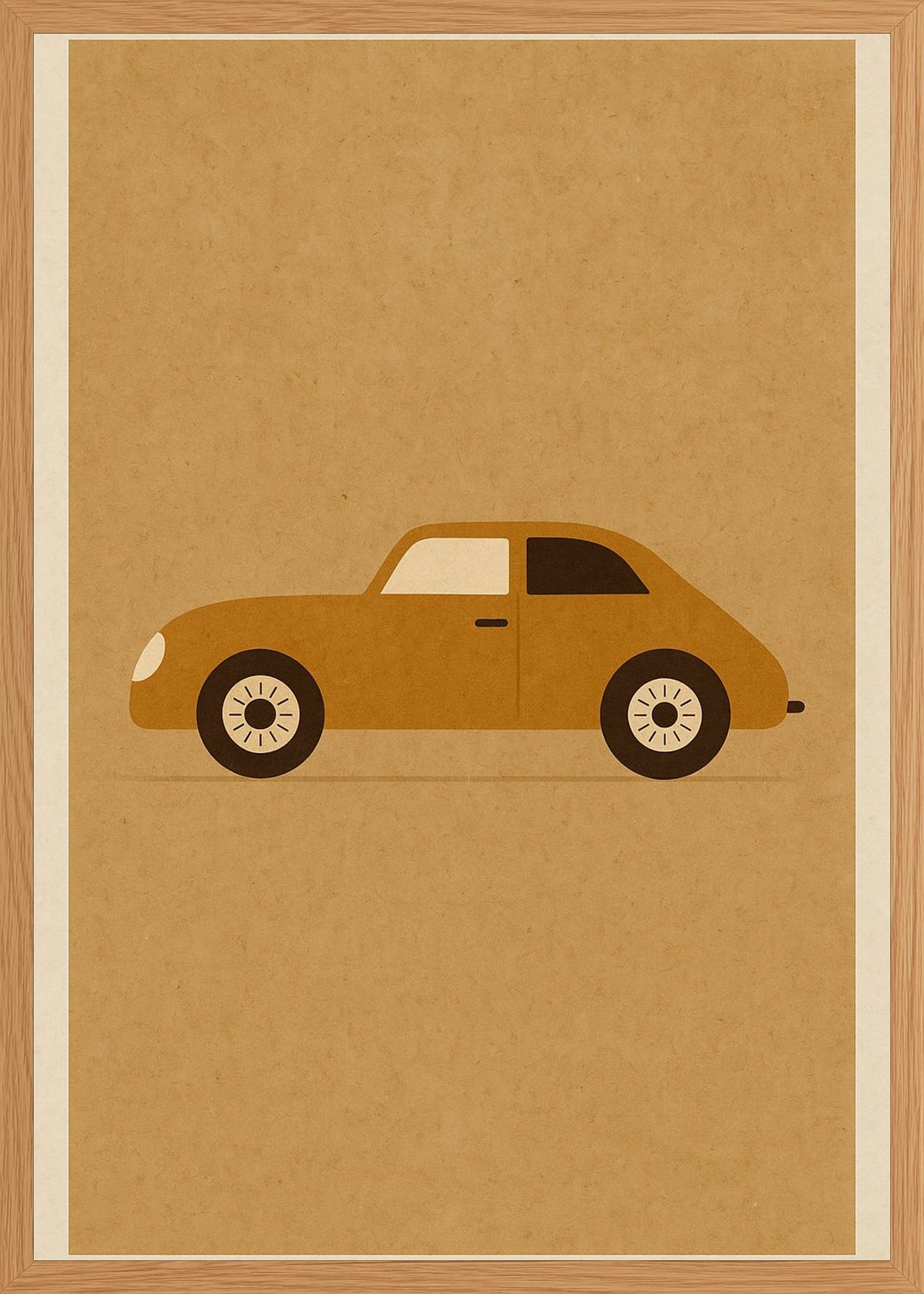 Poster in oak frame