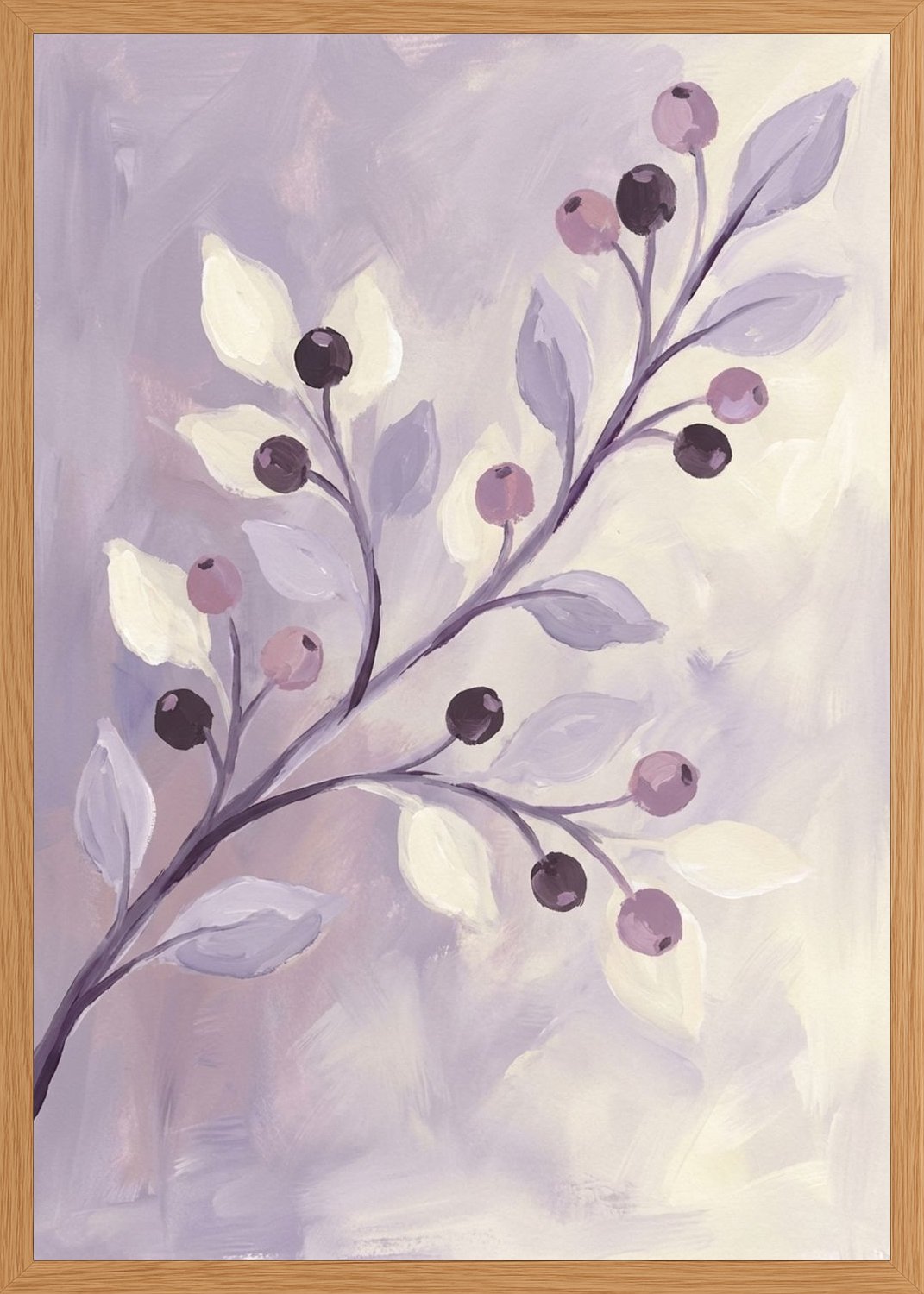 Poster in oak frame