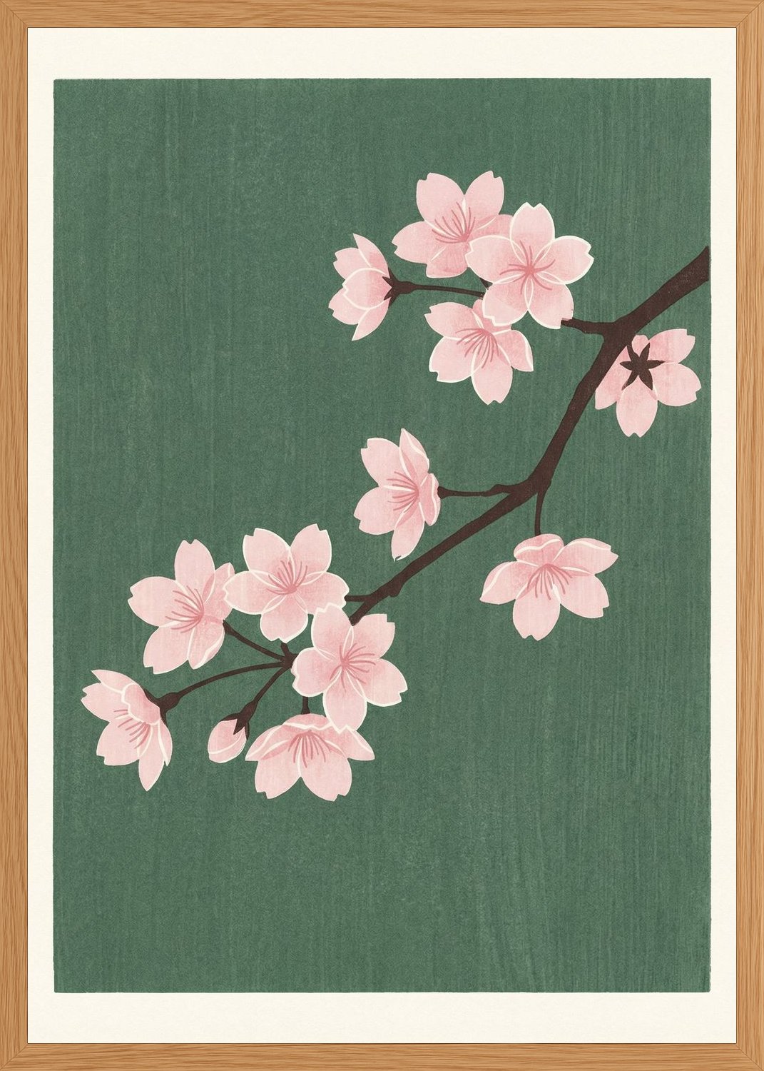 Poster in oak frame
