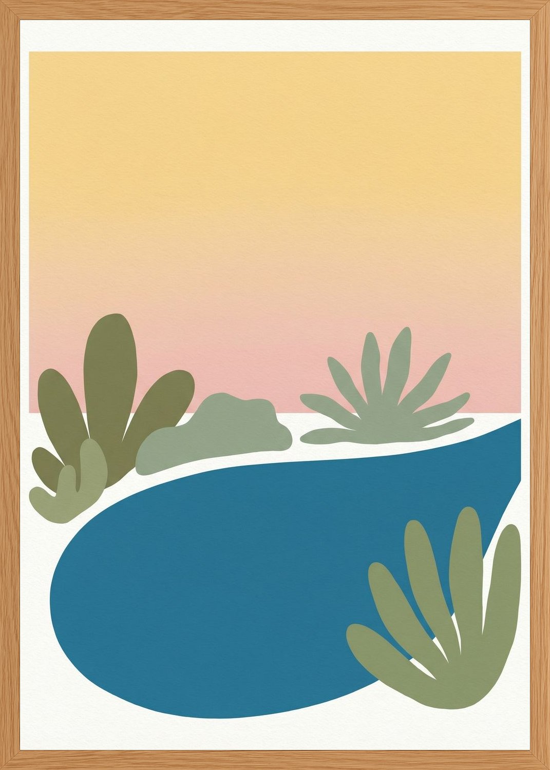 Poster in oak frame
