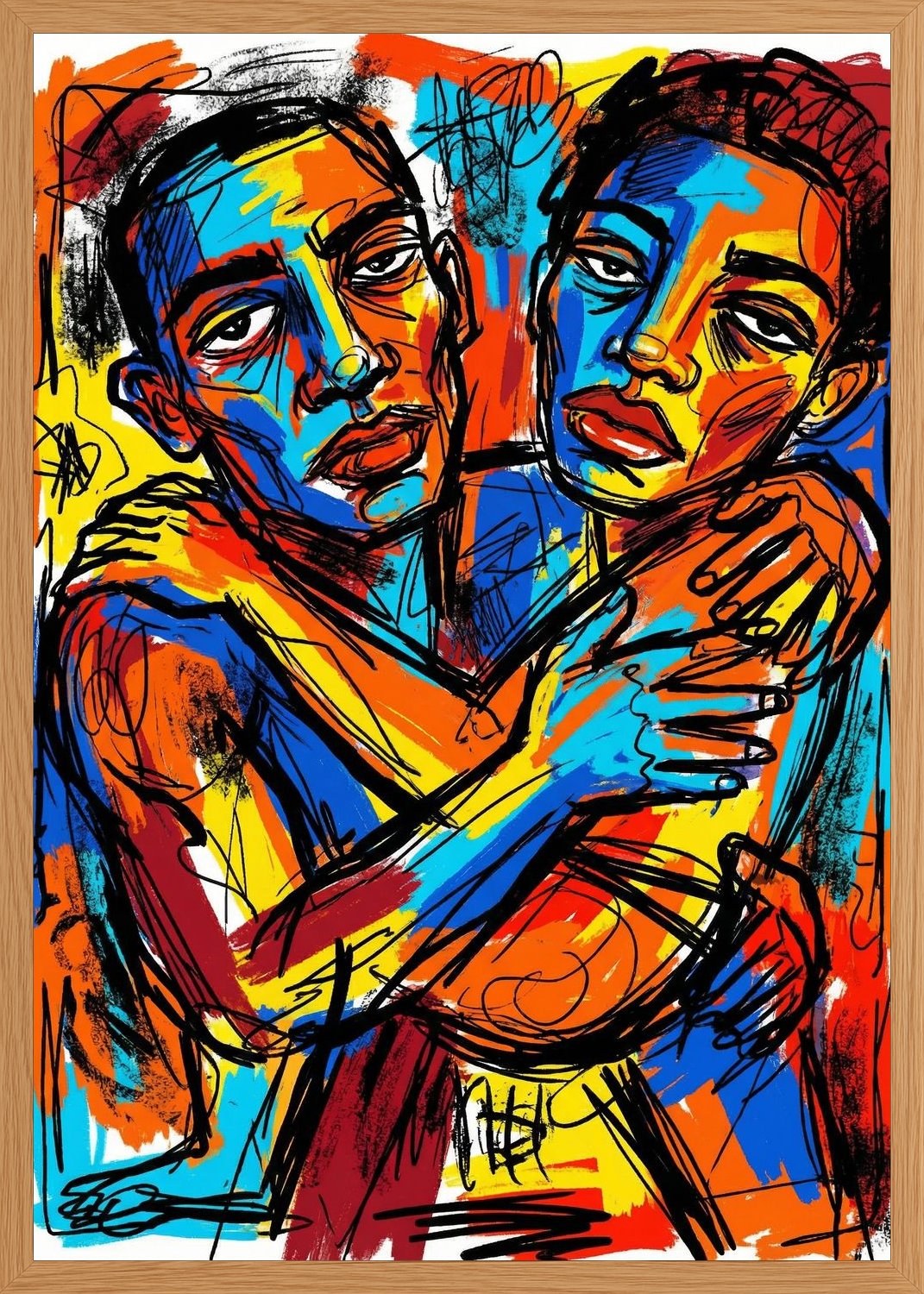 Poster in oak frame