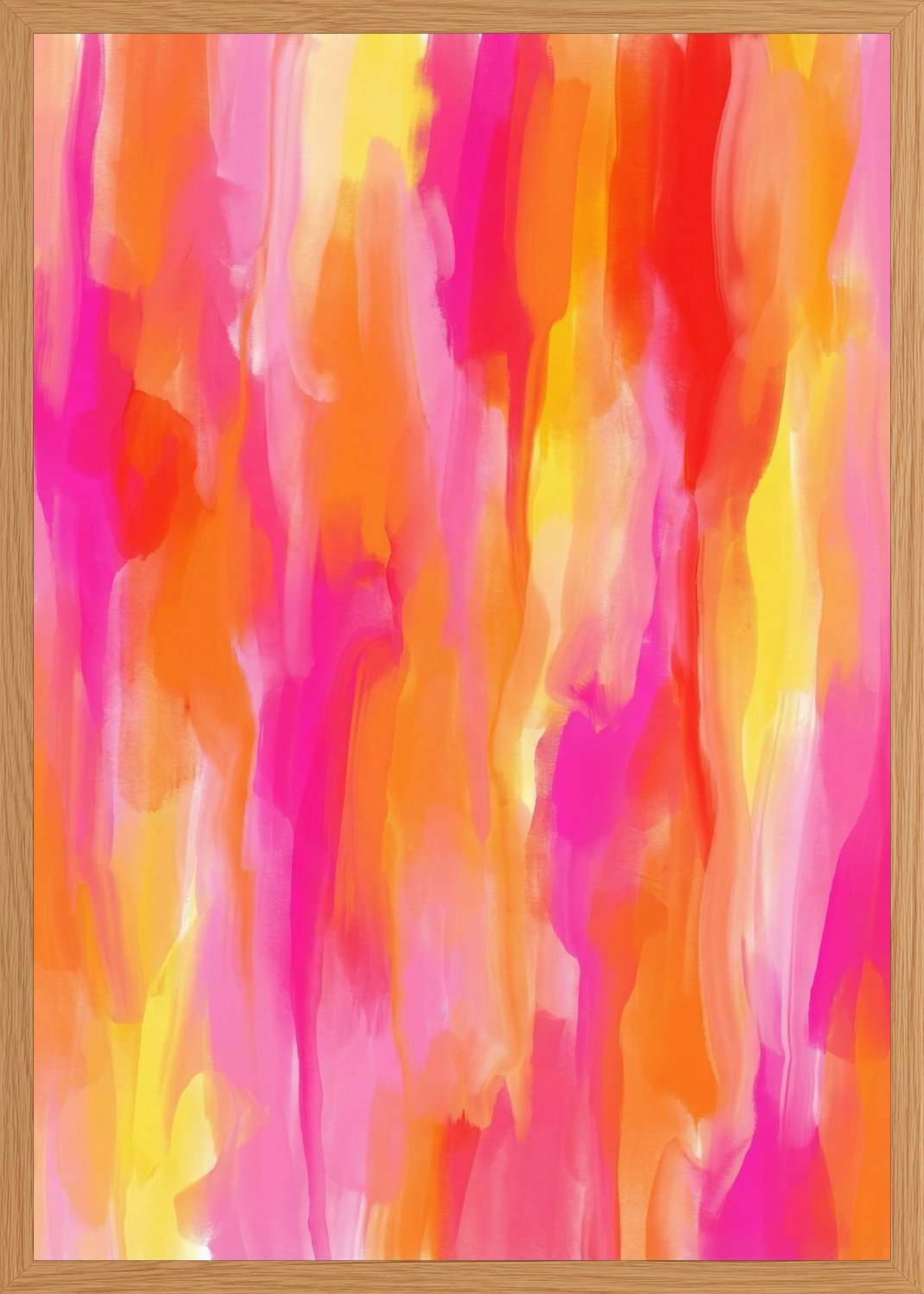 Poster in oak frame