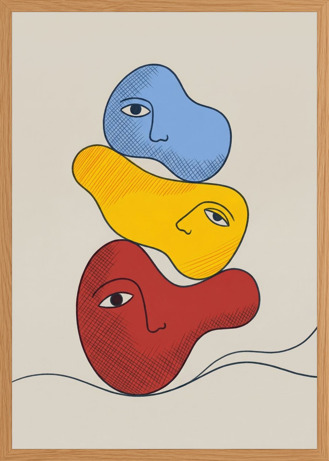 Poster in oak frame