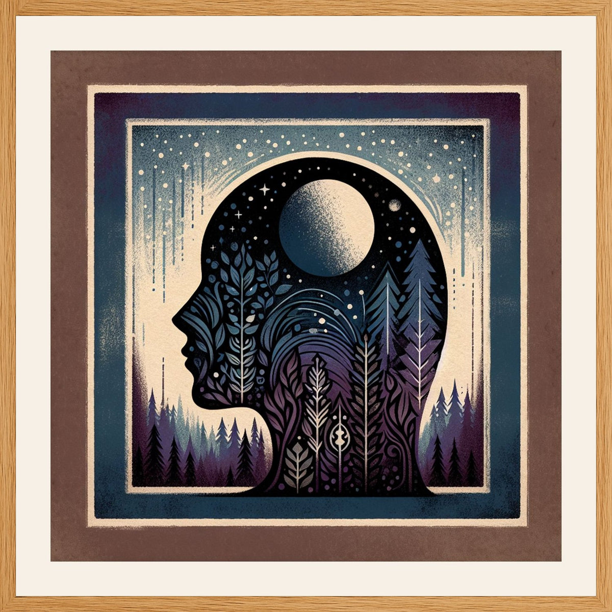 Poster in oak frame