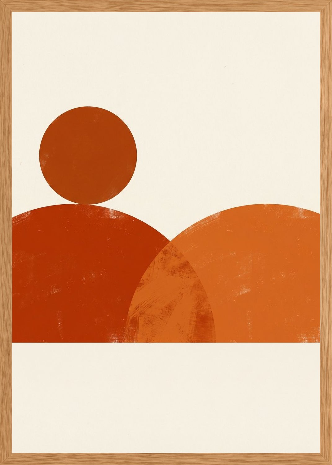 Poster in oak frame