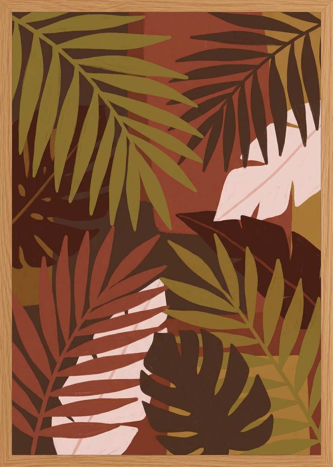 Poster in oak frame