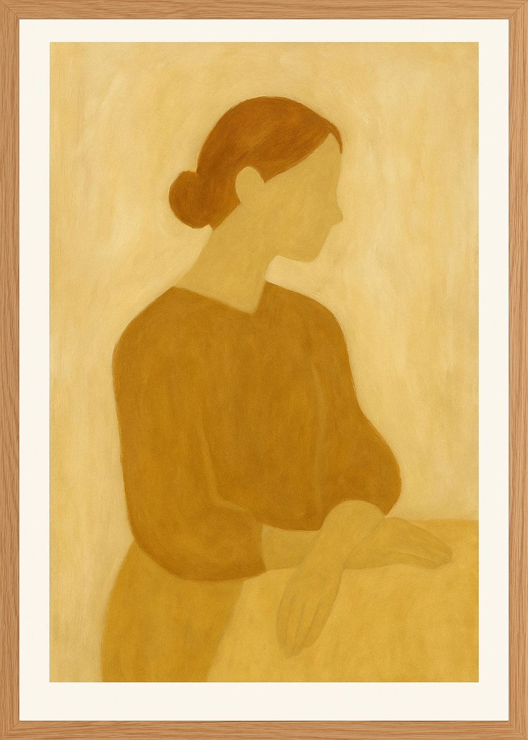 Poster in oak frame
