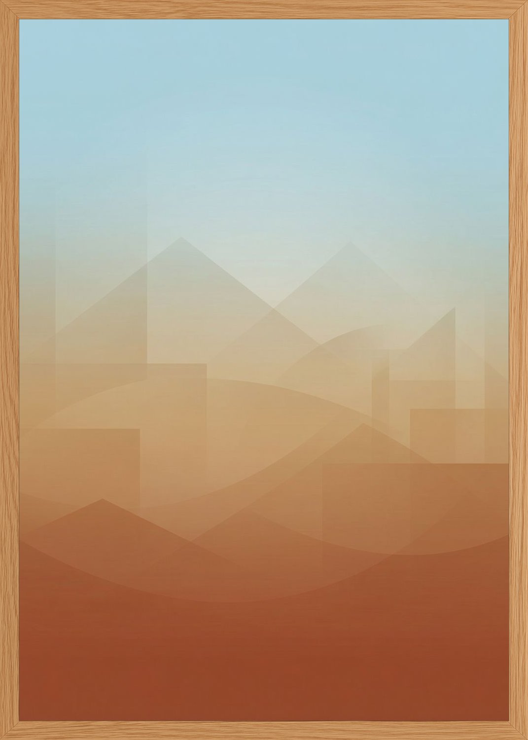 Poster in oak frame