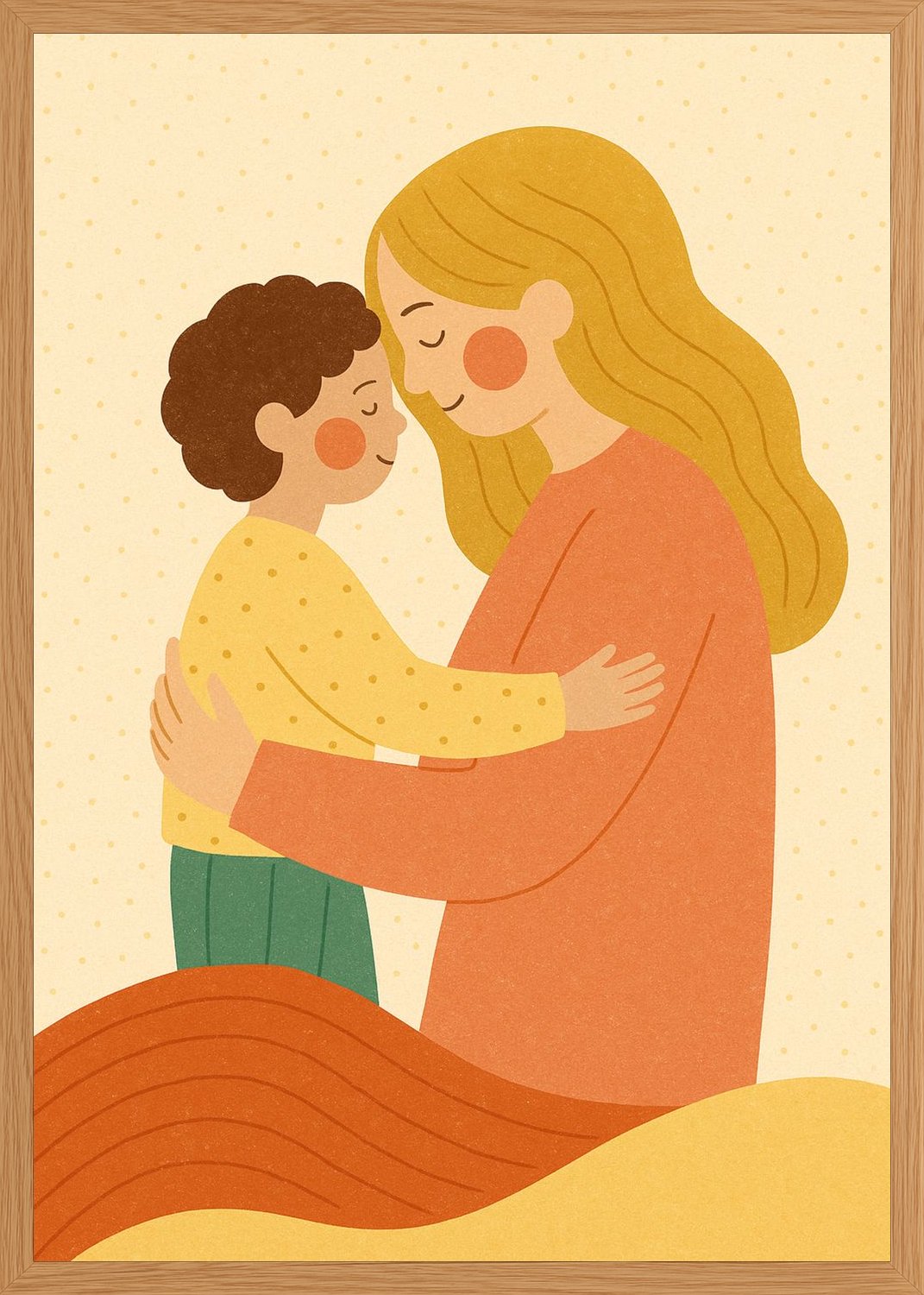 Poster in oak frame
