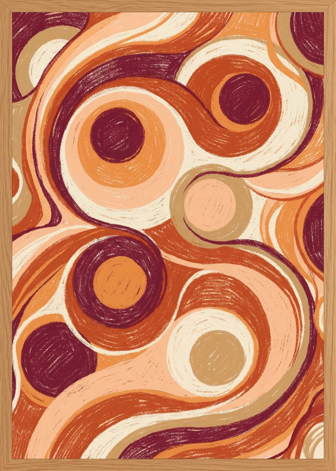 Poster in oak frame