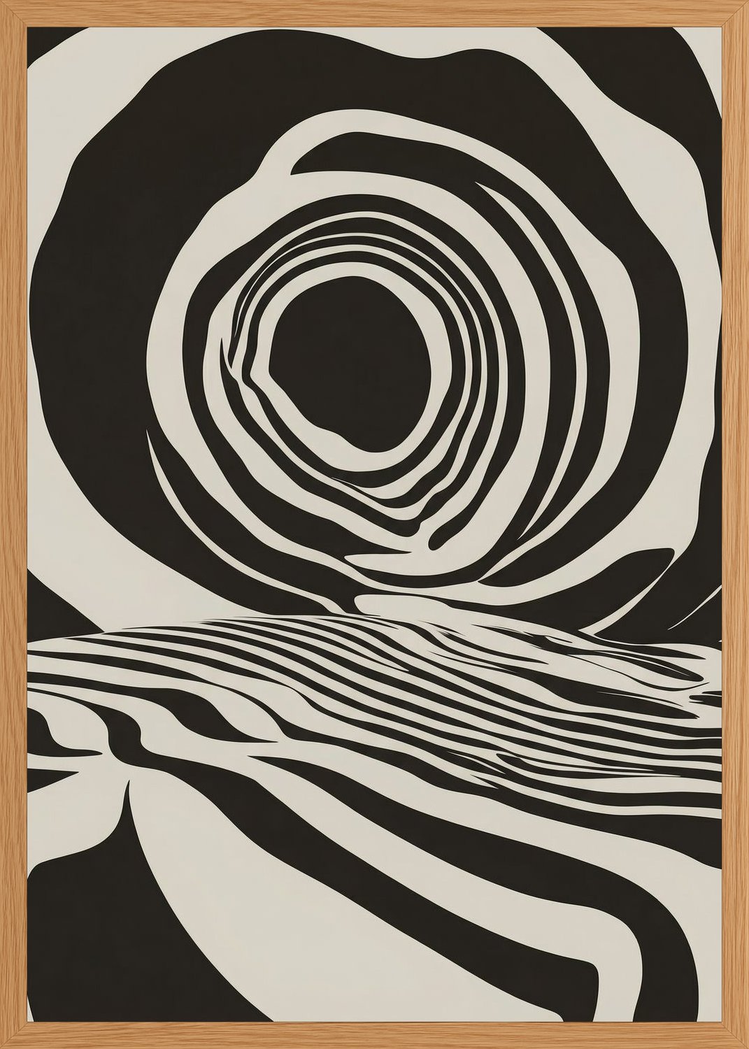 Poster in oak frame