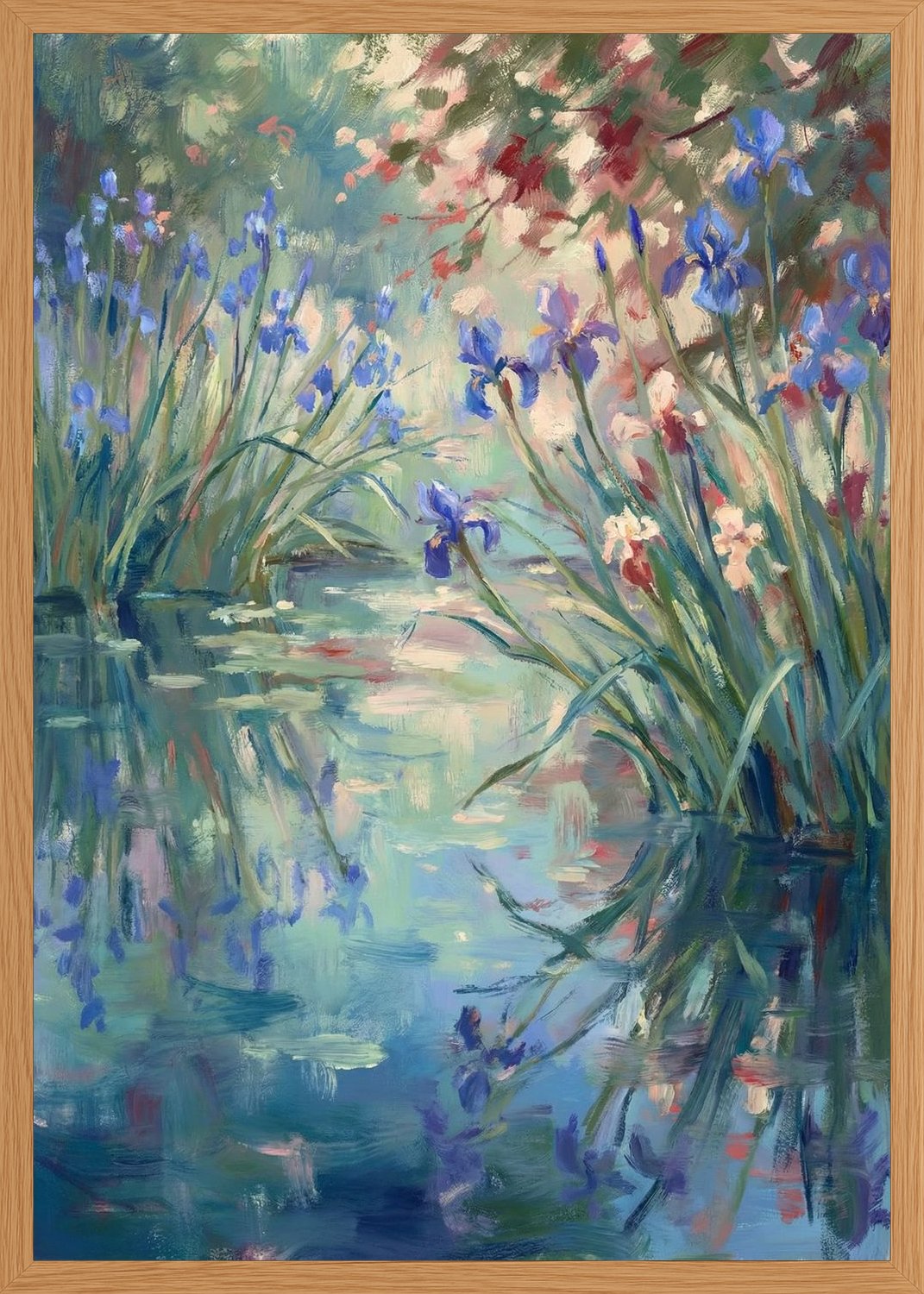 Poster in oak frame