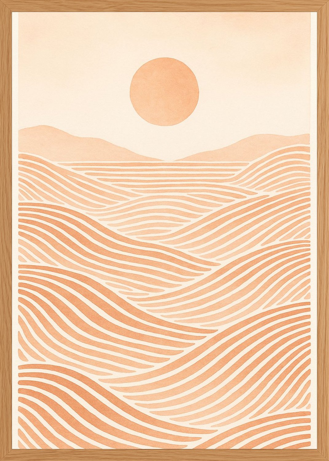 Poster in oak frame
