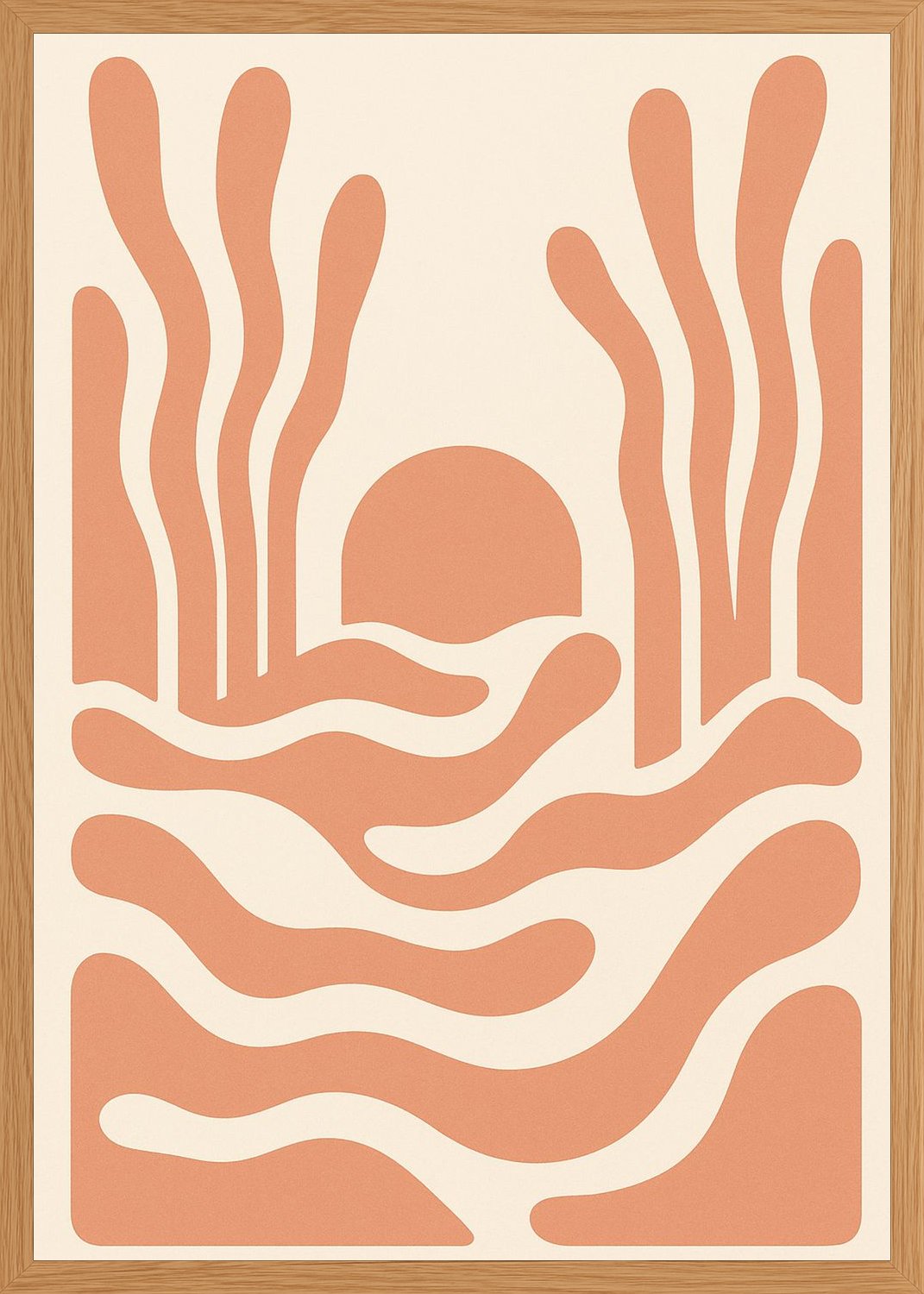 Poster in oak frame