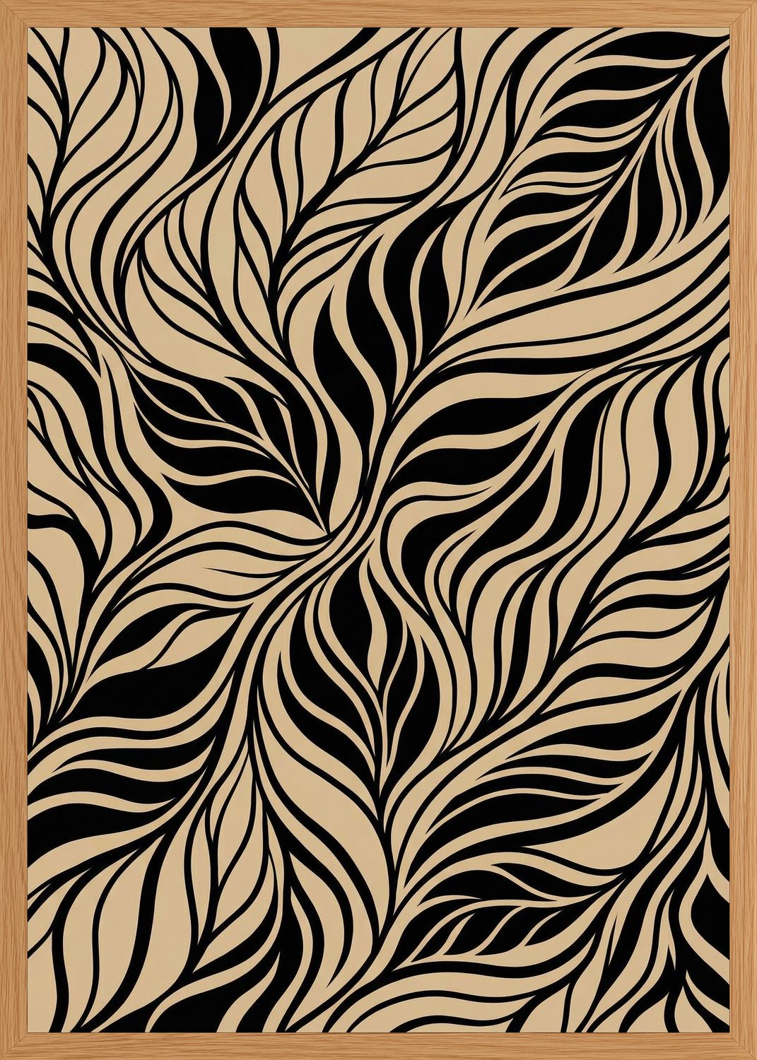 Poster in oak frame