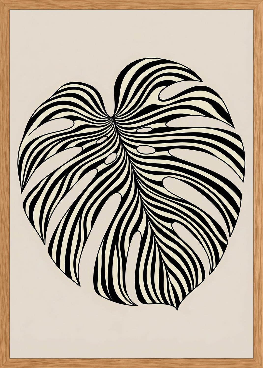Poster in oak frame