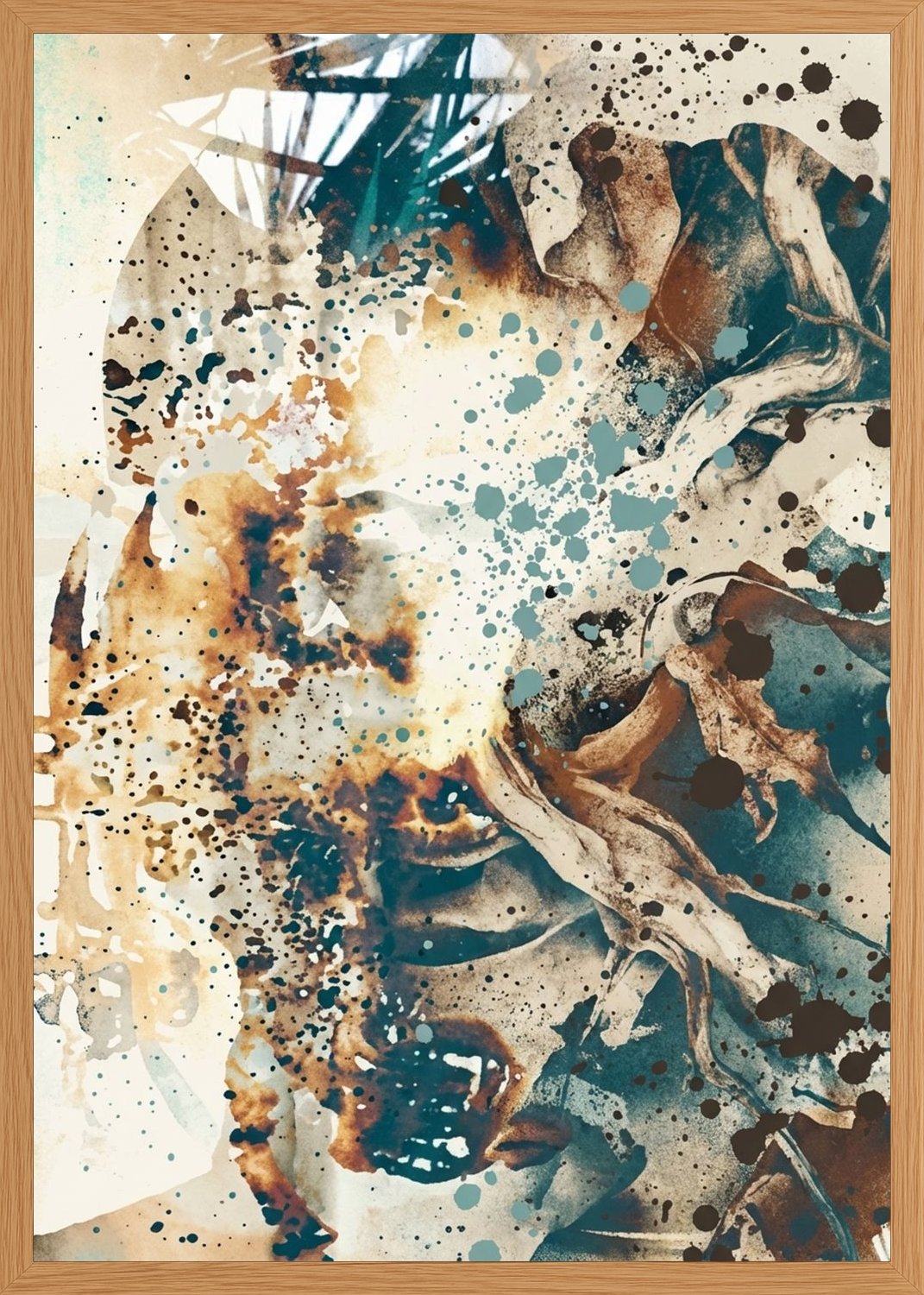 Poster in oak frame