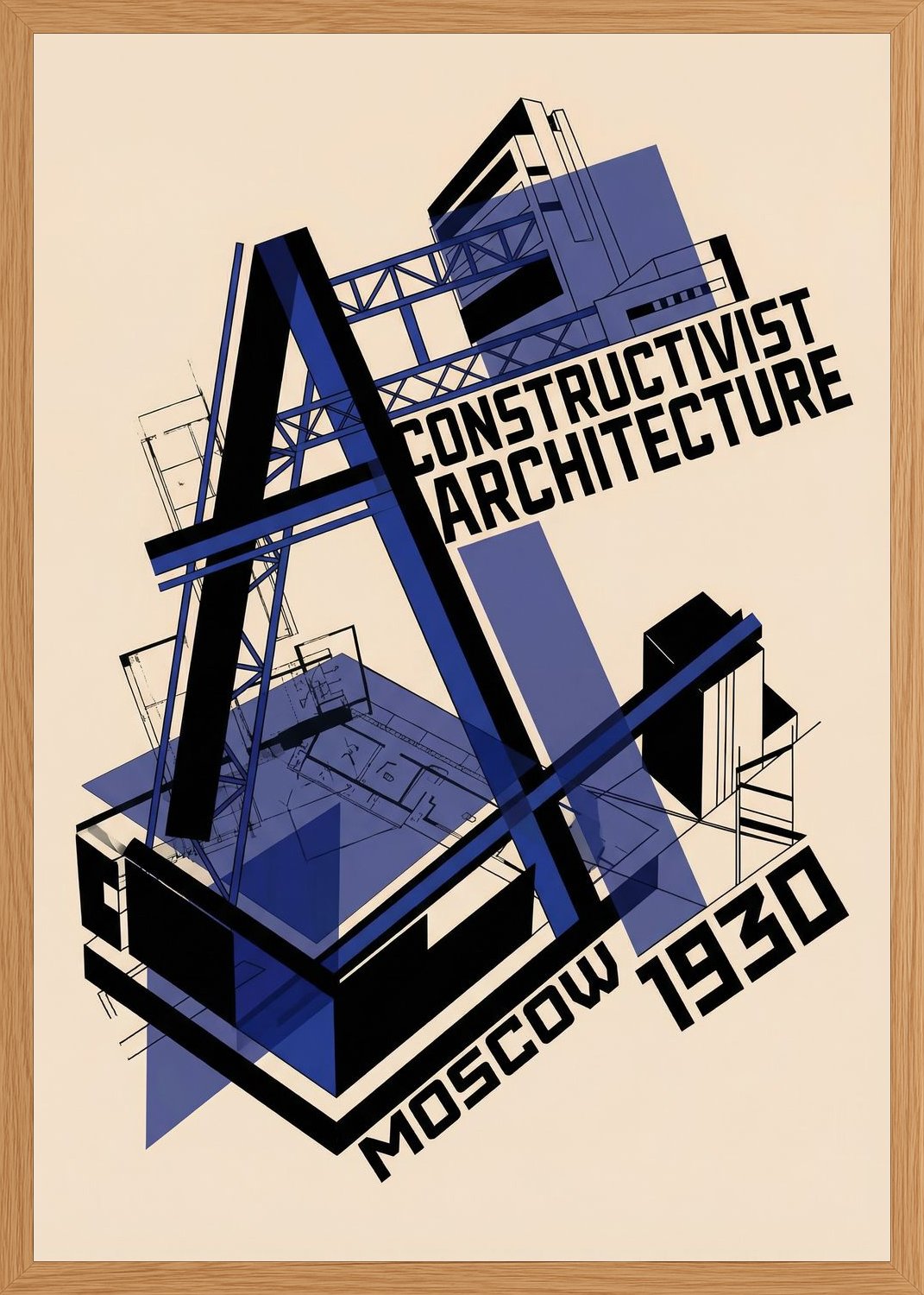 Poster in oak frame